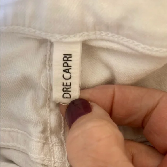 rag & bone Dre Capri Jeans in White Women’s Size 25 - Picture 8 of 11